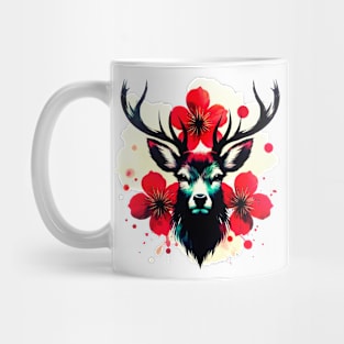 Flowerfull Deer. Mug